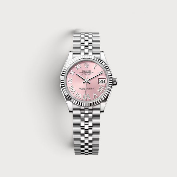 Oyster Perpetual Pink Dial In White Gold