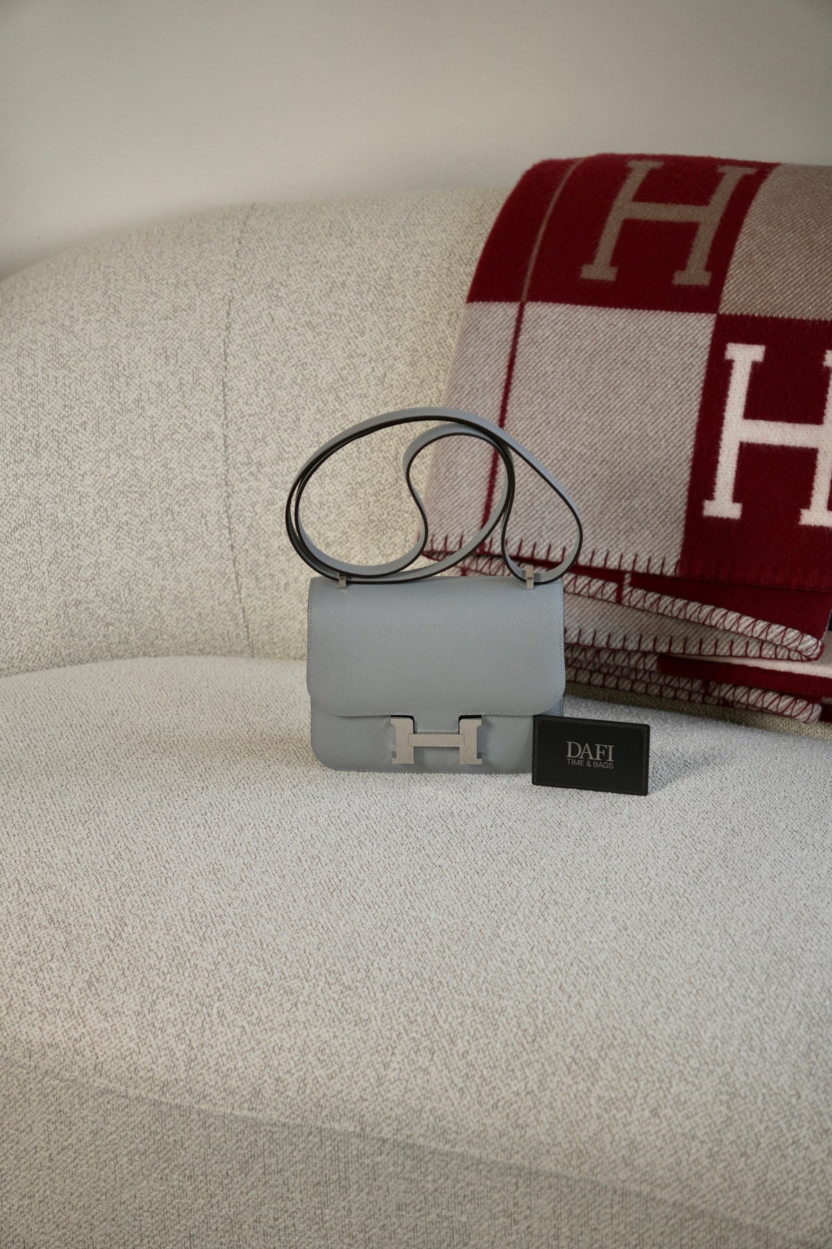 Hermes Constance 18 Mini Gris Pantin PHW