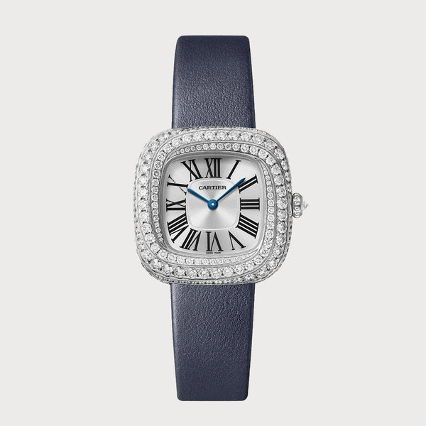 Cartier Coussin Medium Diamond Set In White Gold