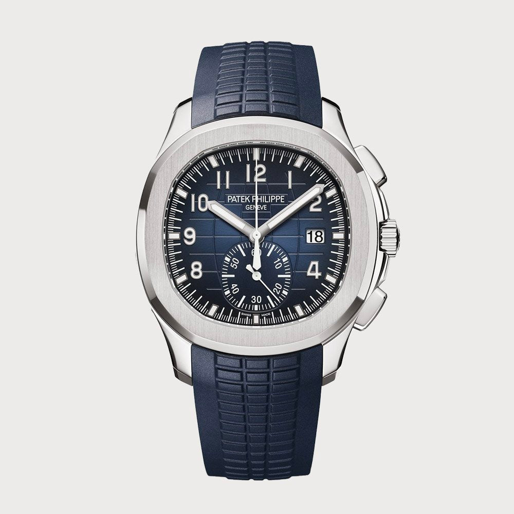 Patek Philippe Aquanaut Chronograph Blue In White Gold