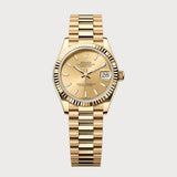 Datejust 31 Champagne Dial In Yellow Gold