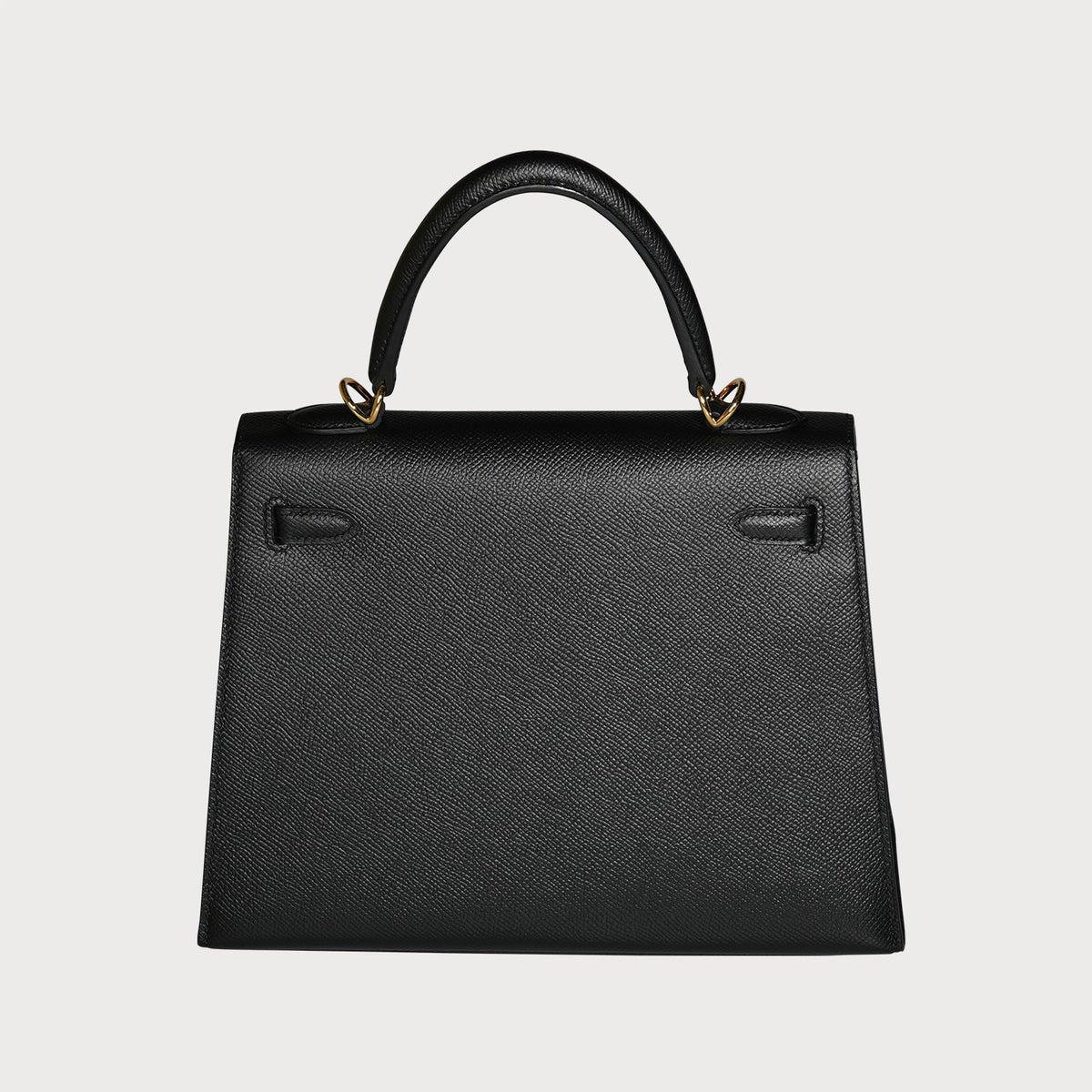 Hermès Kelly 25 Black With Gold Hardware In Epsom Leather - view 11