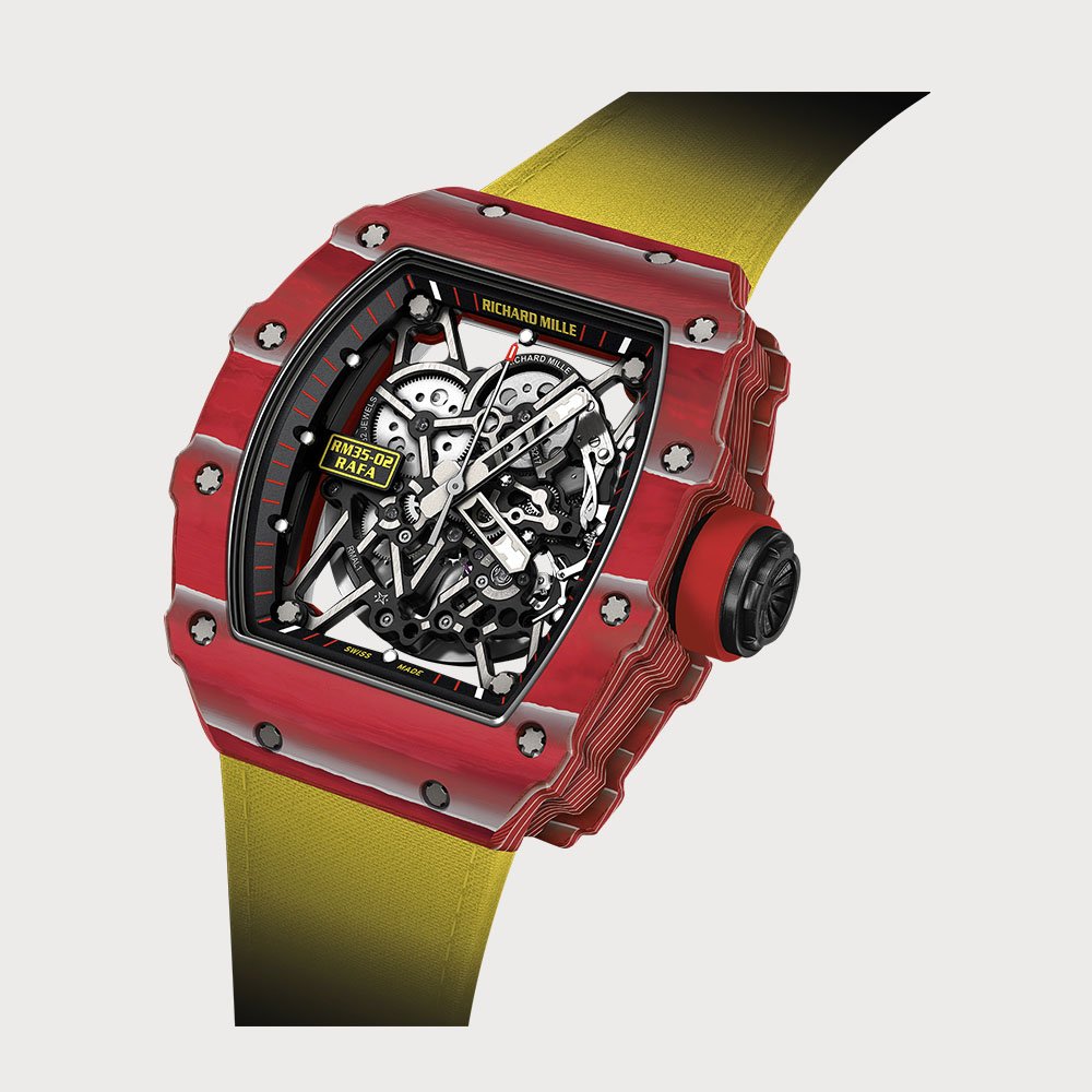Richard Mille Rm35-02 Rafael Nadal In Red Quartz Tpt