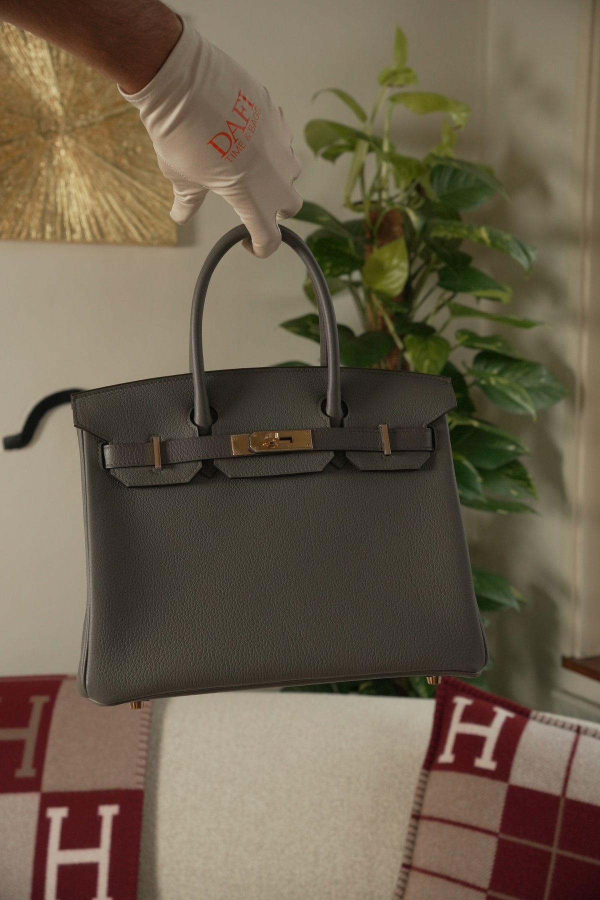 Birkin 30 Hss Gris Meyer & Gris Etain PBHW Togo