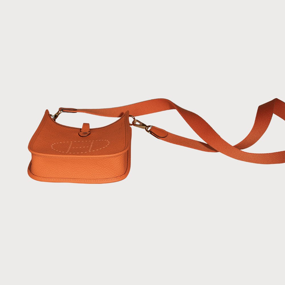 Hermès Evelyne 16 Orange With Gold Hardware In Taurillon Clemmence Leather - view 12