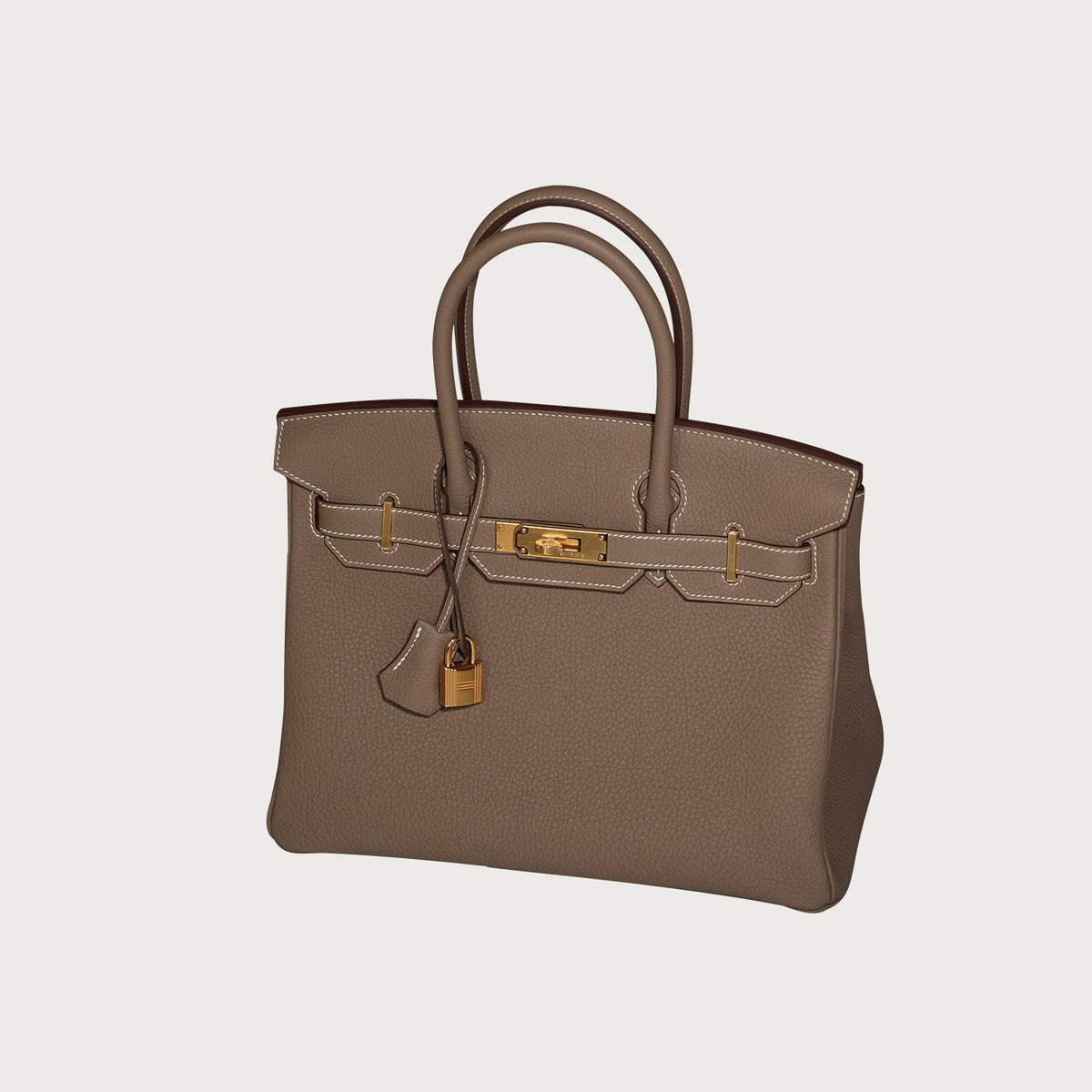 Hermès Birkin 30 Etoupe With Gold Hardware In Togo Leather