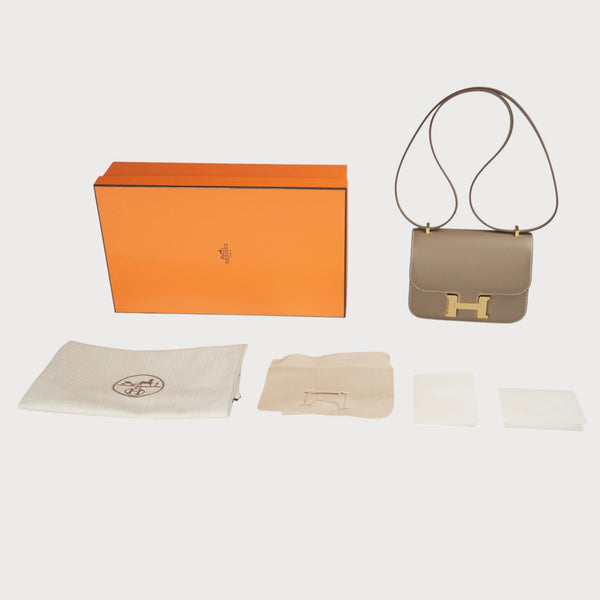 Hermes Constace 18 Etoupe Ghw Epsom