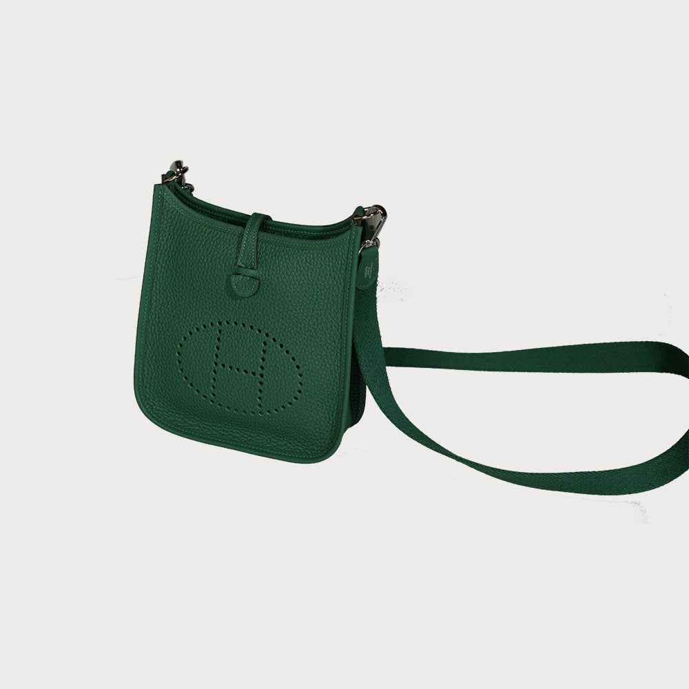 Hermès Evelyne 16 Green With Palladium Hardware In Taurillon Clemmence Leather