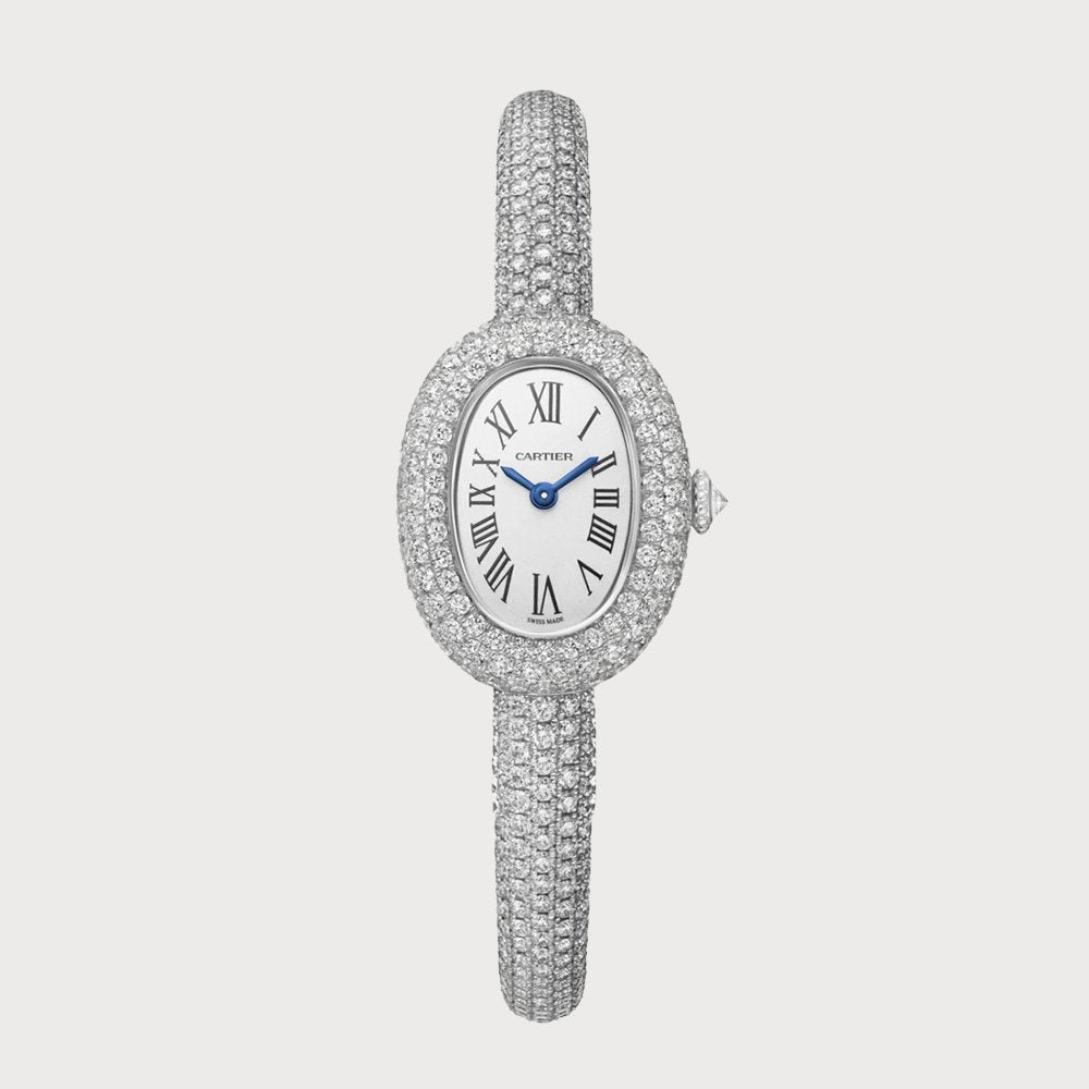 Cartier Baignoire Mini Diamonds, Size 16