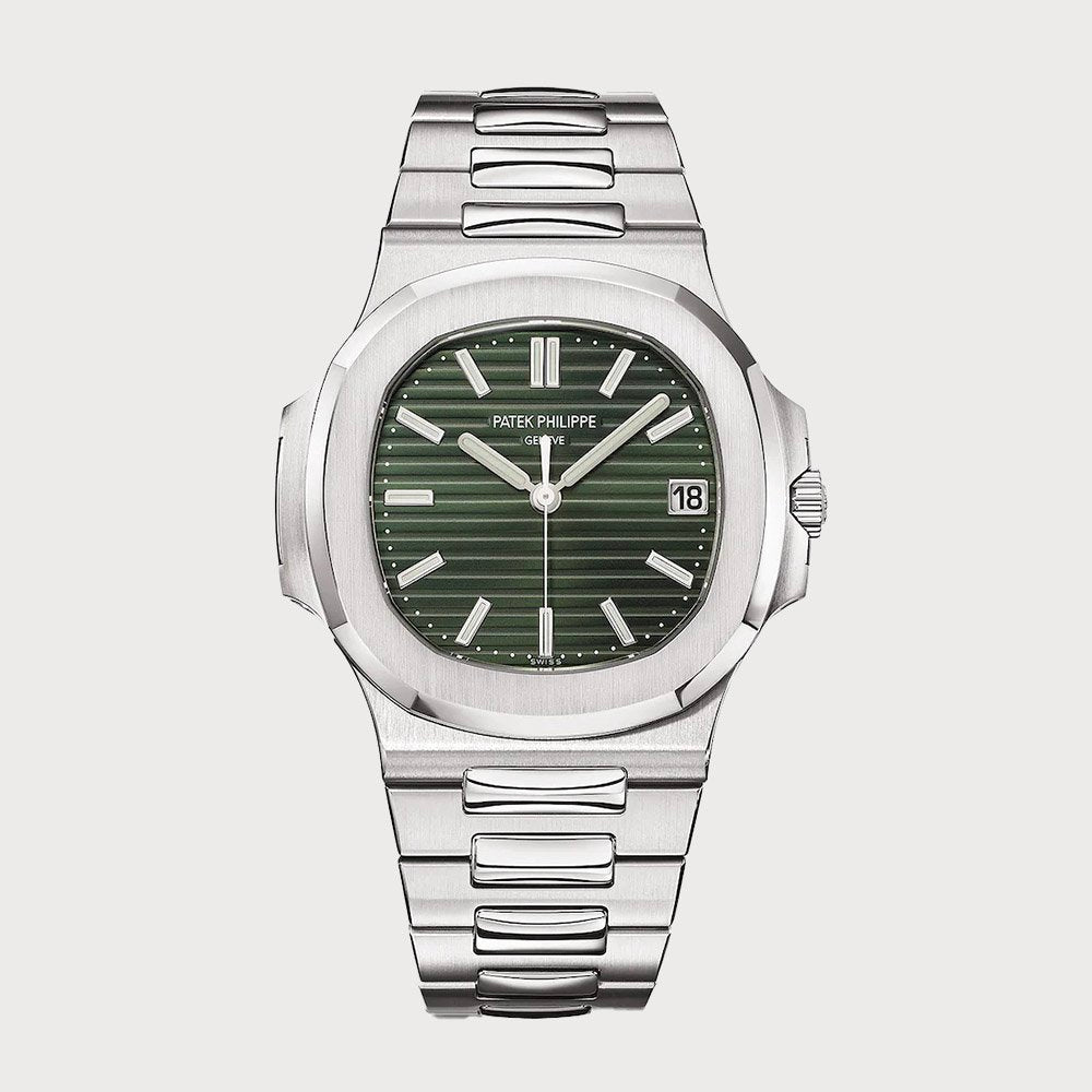 Patek Philippe Nautilus With A Green Dial In Stainless Steel