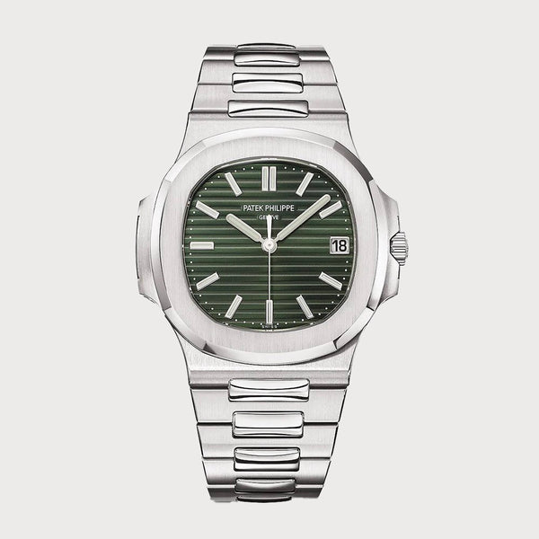 Patek Philippe Nautilus With A Green Dial In Stainless Steel