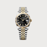 Datejust 36 Black Dial with Diamonds on Jubilee Bracelet