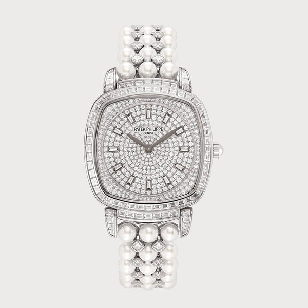 Patek Philippe Gondolo Haute Joaillerie Set With Diamonds & Akoya Pearls