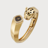 La Panthère In Yellow Gold With Diamonds