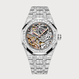 Royal Oak 37 Double Balance Wheel Openworked Full Baguette Diamond Set