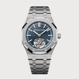 Royal Oak 41 Flying Tourbillon In Titanium With Matte Blue Dial