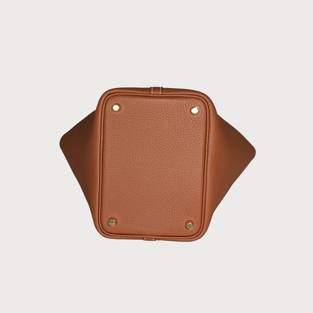Hermès Picotin Lock 18 Gold With Gold Hardware In Taurillon Clemmence - view 12