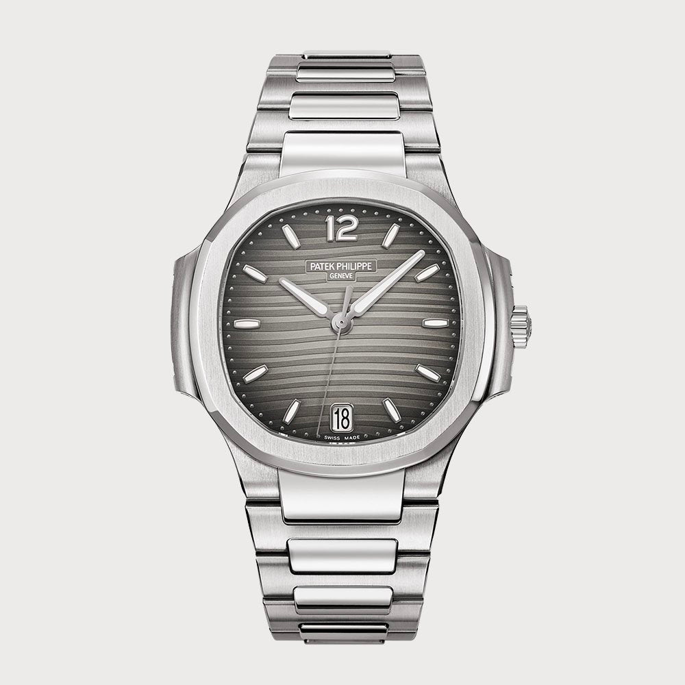 Patek Philippe Ladies Nautilus In Stainless Steel With Grey Dial