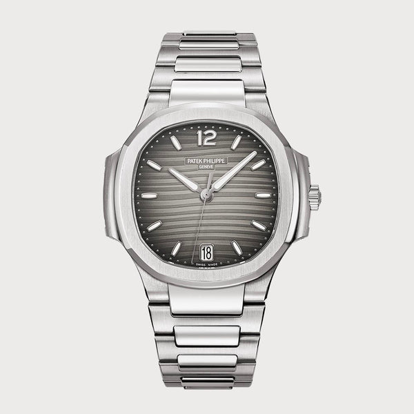 Patek Philippe Ladies Nautilus In Stainless Steel With Grey Dial