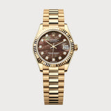 Datejust 31 Mother-Of-Pearl Diamond Dial In Yellow Gold