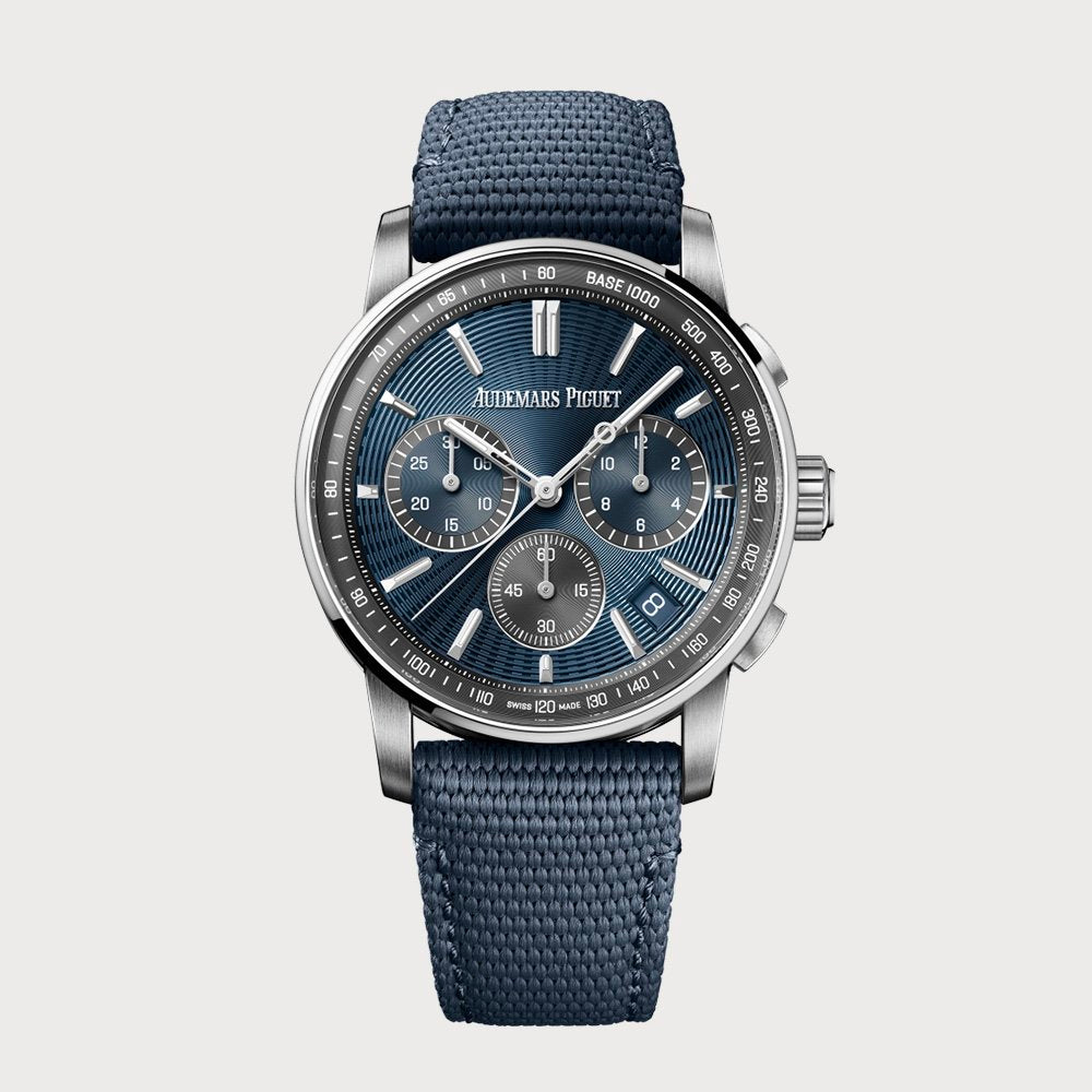 Audemars Piguet Code 11.59 chronograph in steel with blue dial