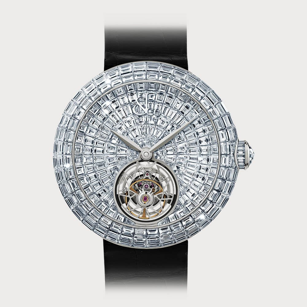 Jacob & Co Brilliant Flying Tourbillon Watch Choker “Rihanna”