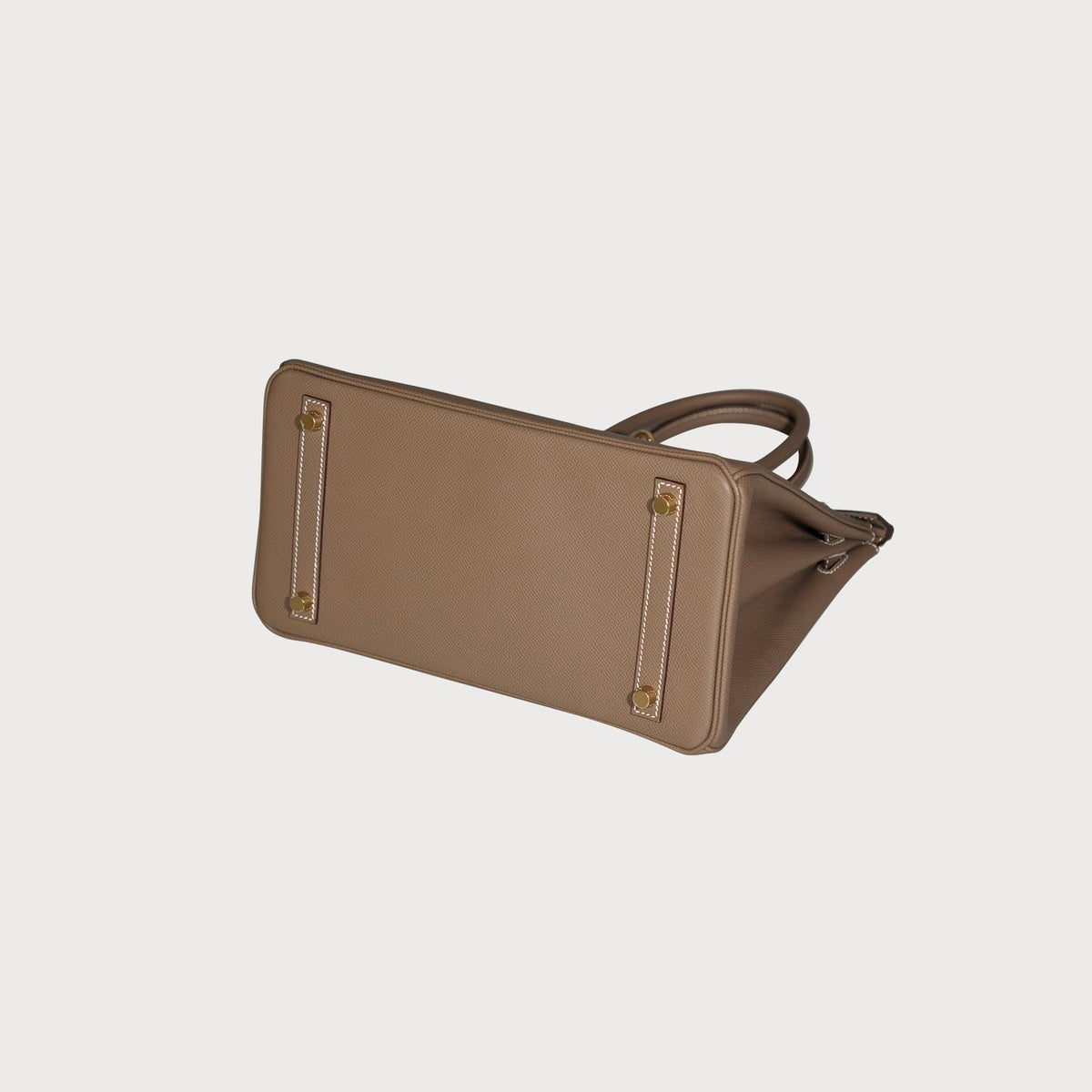 Hermès Hermes Birkin 30 Etoupe With Gold Hardware In Epsom Leather Retourne Shape - view 7