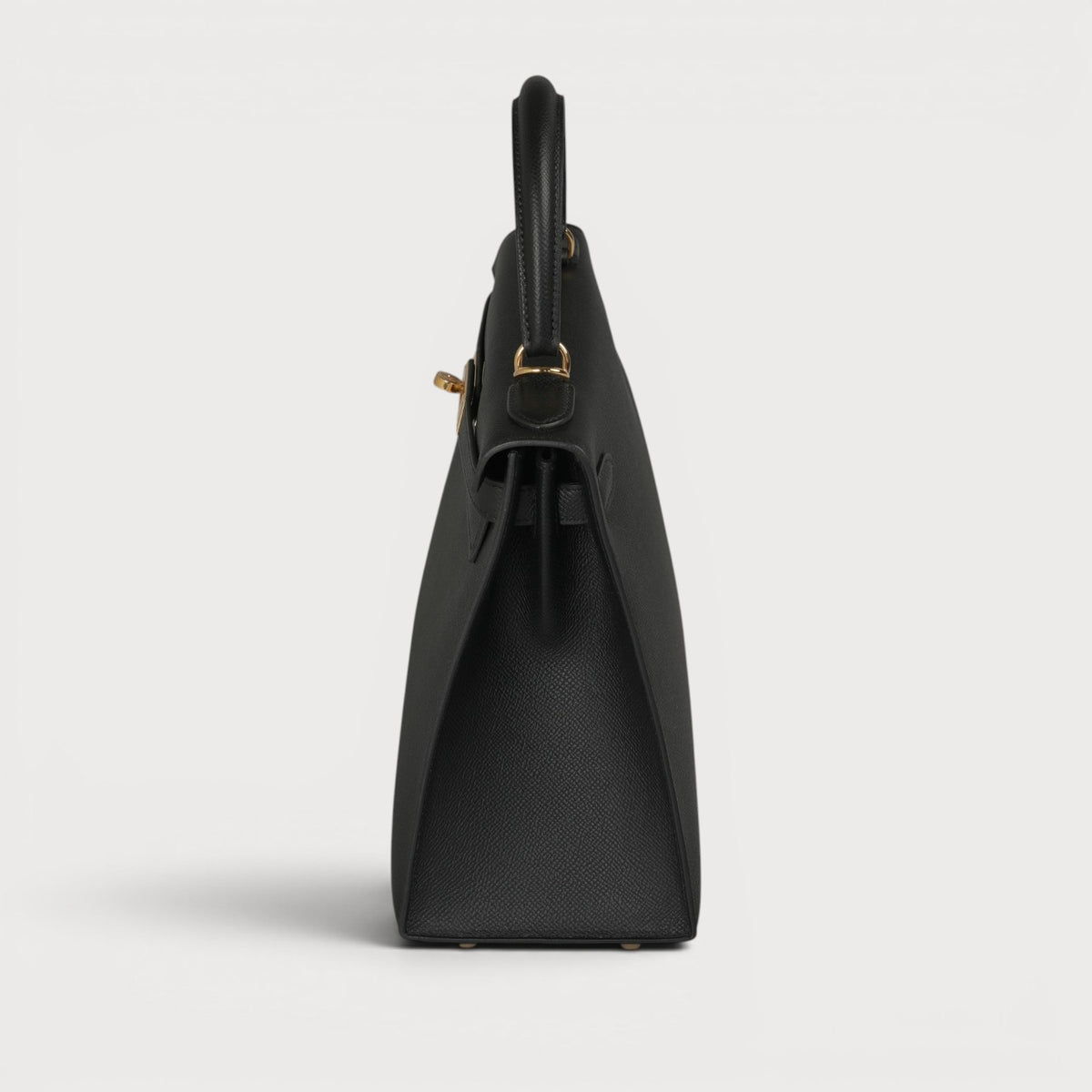 Hermes Kelly 28 Black Ghw Epsom