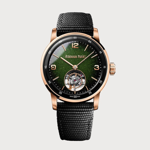 Audemars Piguet Code 11.59 Flying Tourbillon With Smoked Green Enameled Aventurine Dial