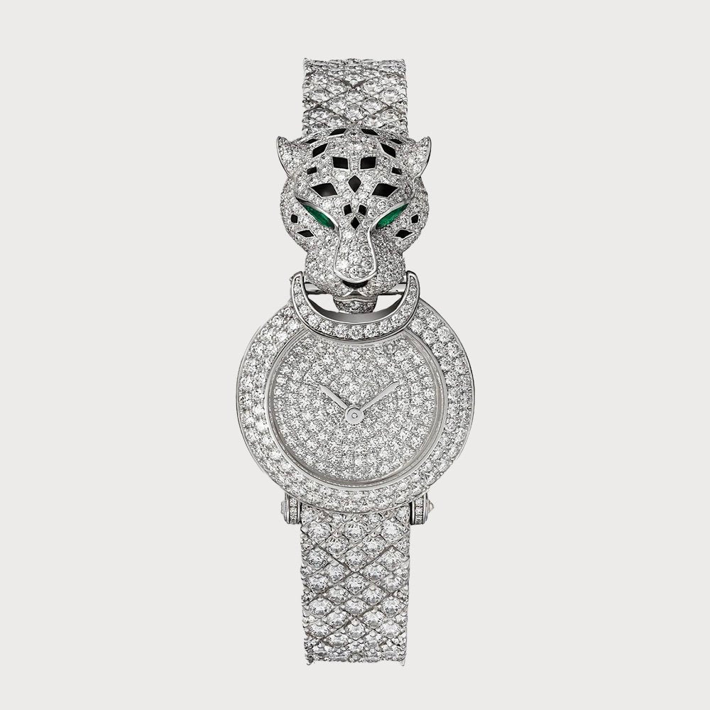 Cartier La Panthère 23.6mm Fully Diamond Set In White Gold