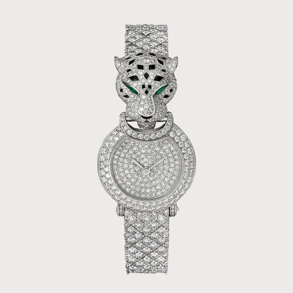 Cartier La Panthère 23.6mm Fully Diamond Set In White Gold