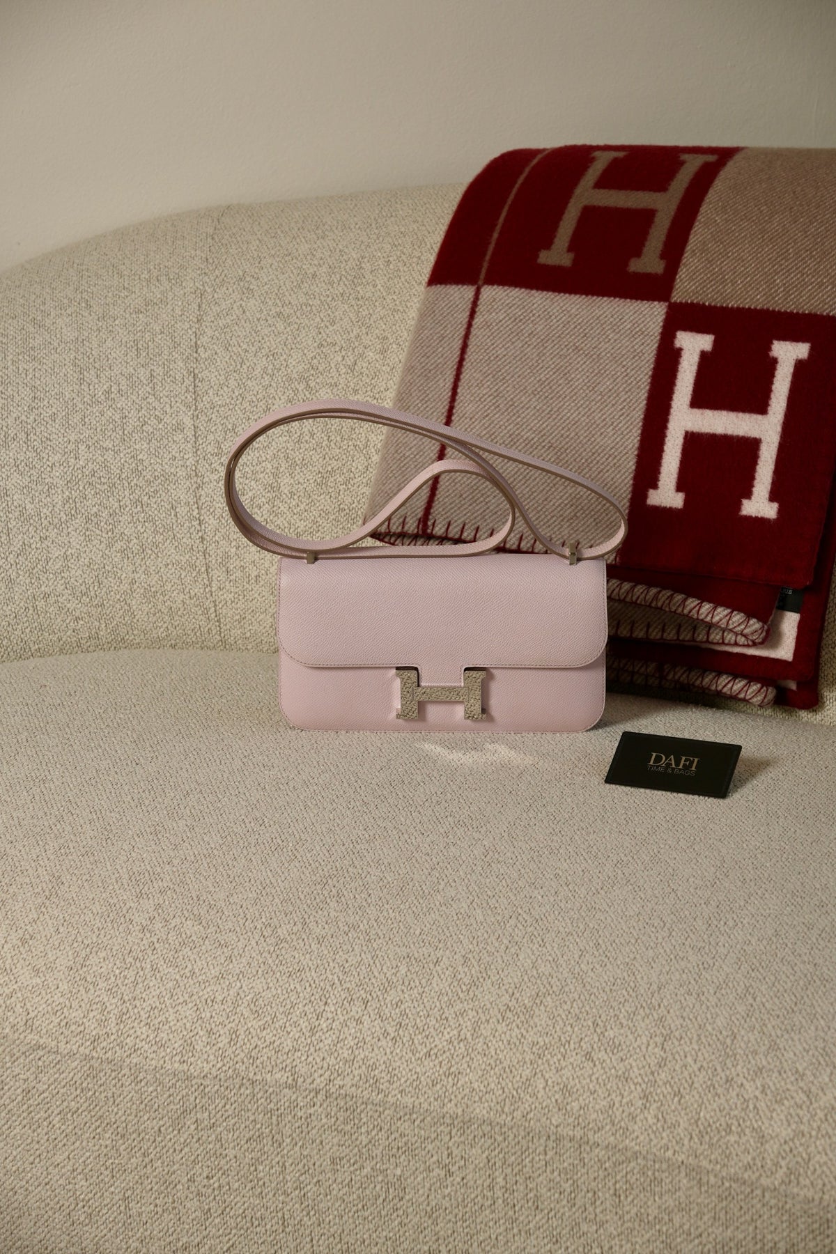 Hermes Constance Elan Mauve Pale PHW