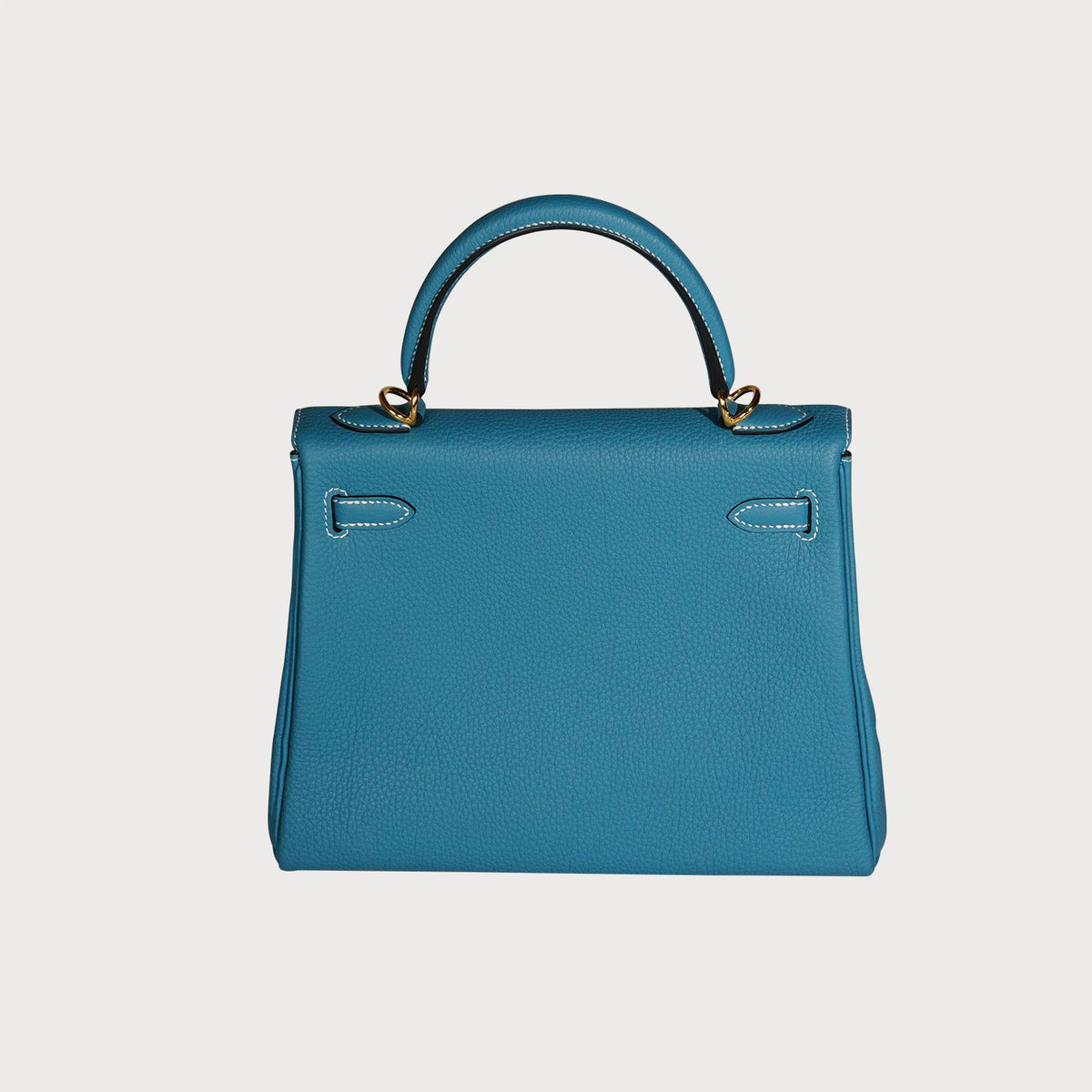 Hermès Kelly 25 Blue Jean With Gold Hardware In Togo Leather - view 10