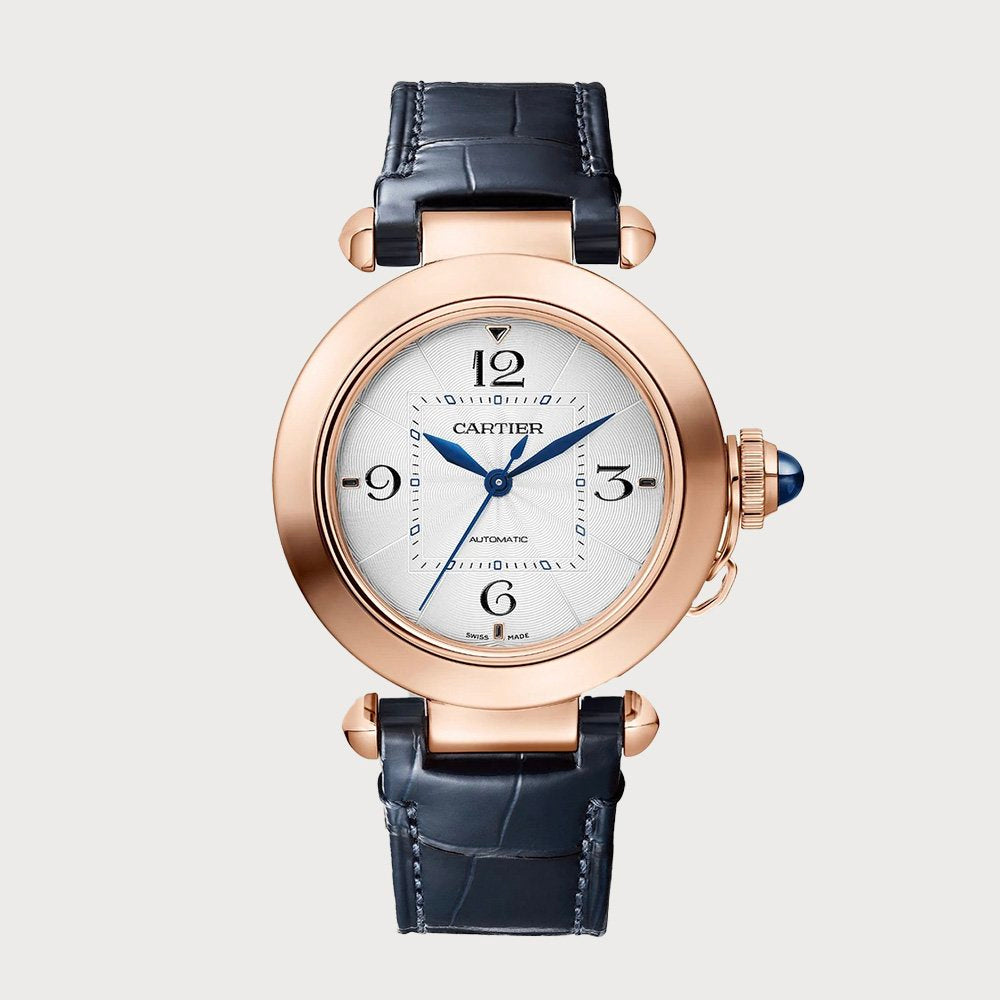 Cartier Pasha 35mm In Rose Gold With White Dial