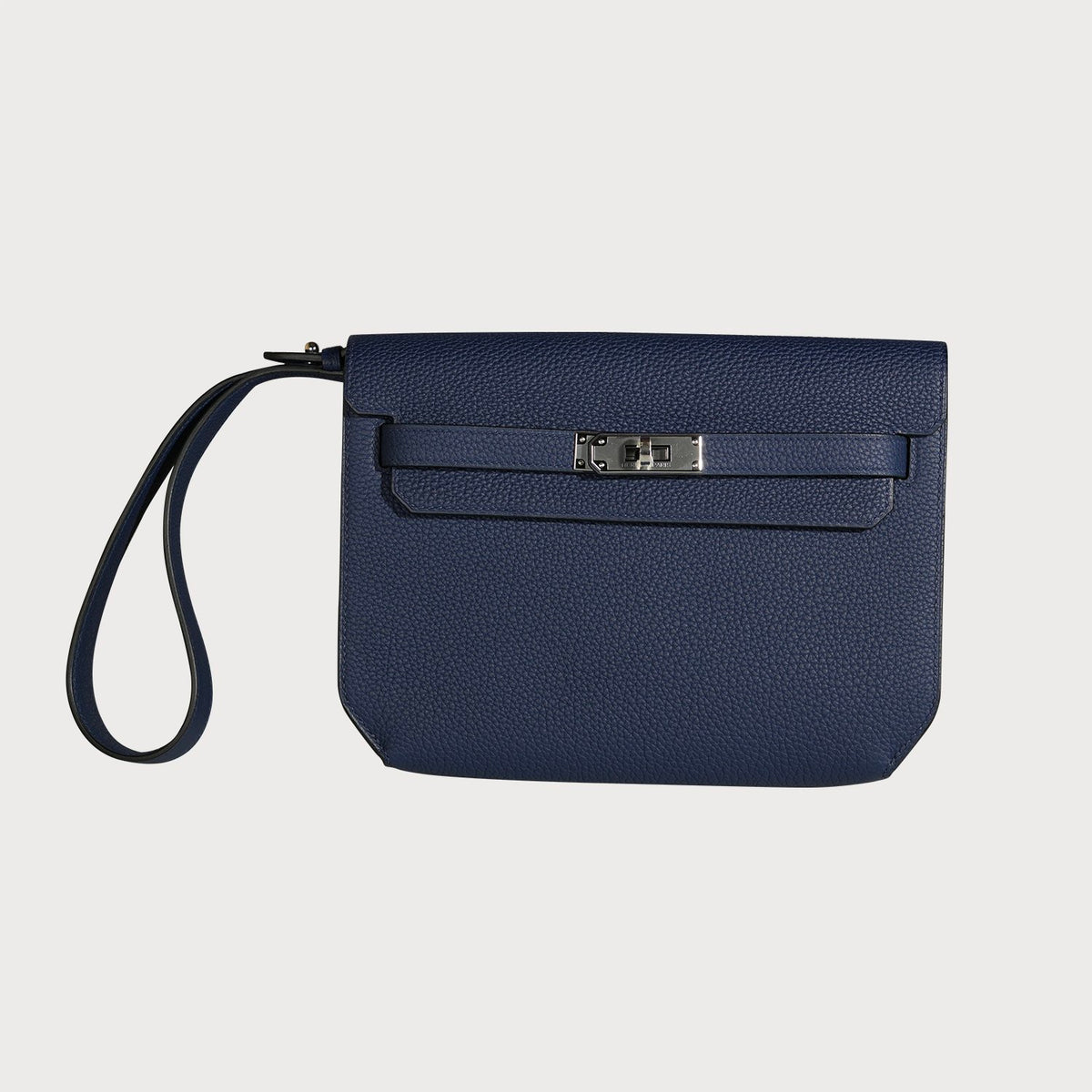 Hermès Kelly Depeche 25 Blue Saphir With Palladium Hardware In Togo Leather - view 2