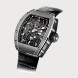 Rm022 Aerodyne Tourbillon Dual Time Zone In White Gold