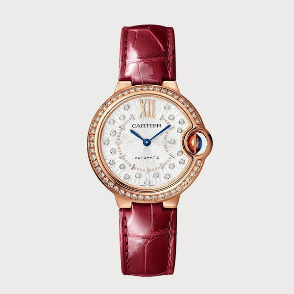 Cartier Ballon Bleu 33mm Diamond Set In Rose Gold
