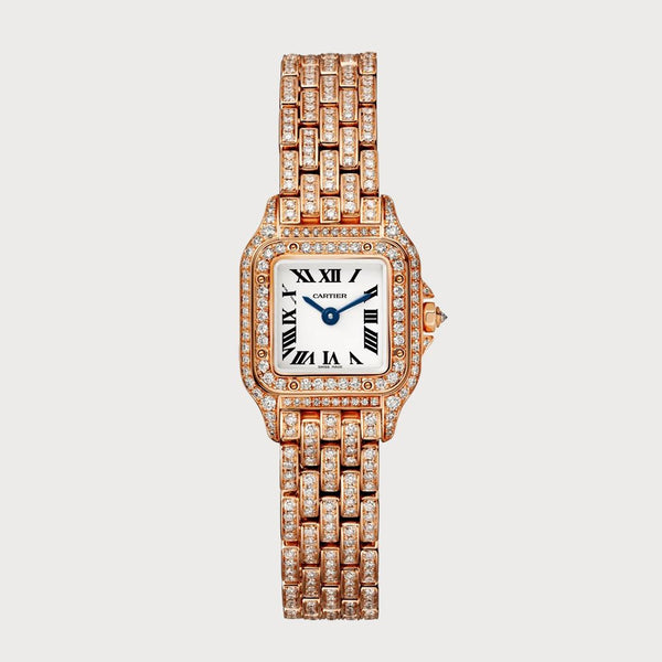 Cartier Panthère Mini Fully Diamond Set In Rose Gold