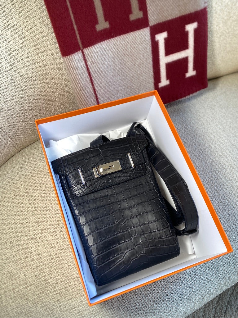 Hac A Dos Pm Alligator Matte Black PHW