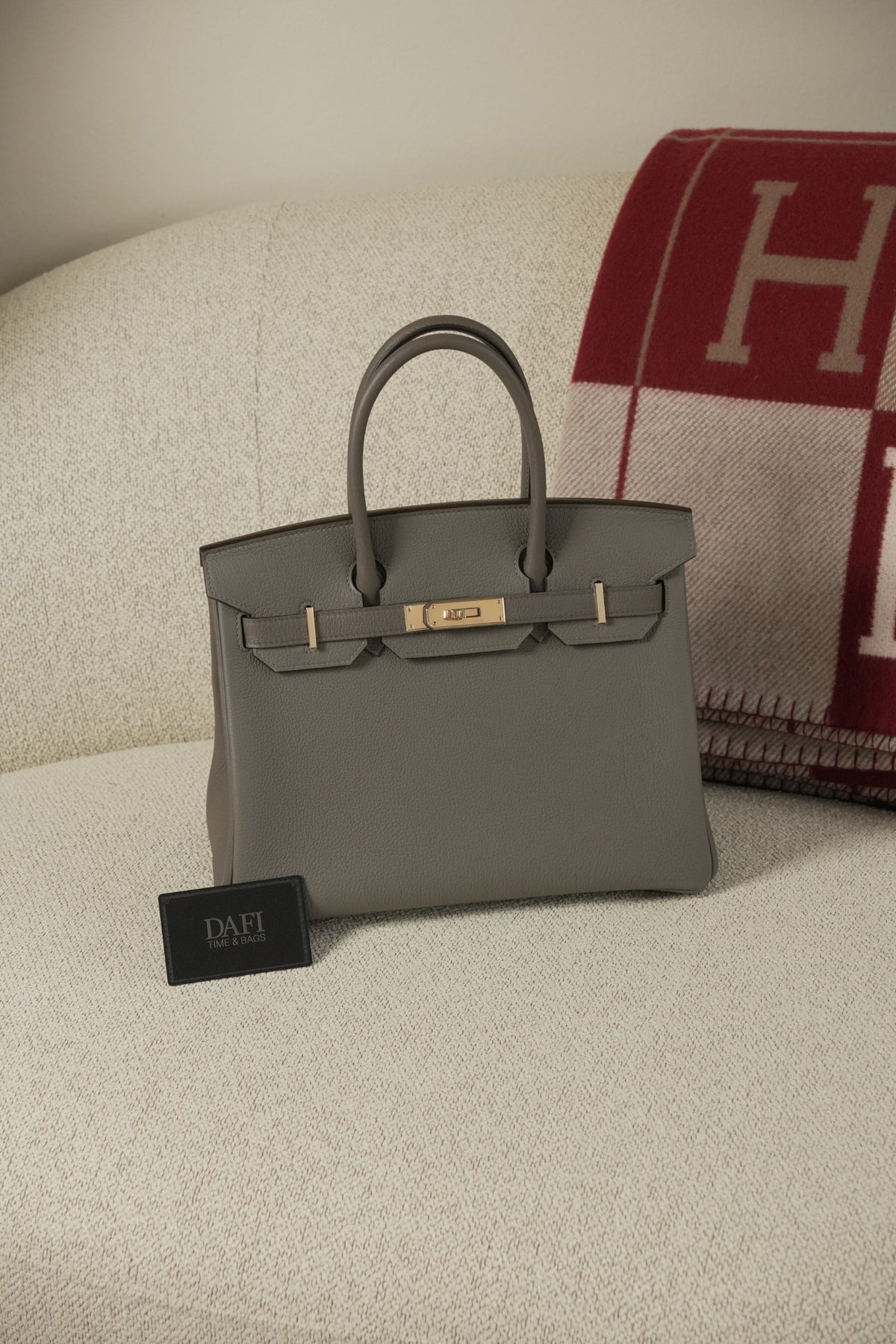Birkin 30 Hss Gris Meyer & Gris Etain PBHW Togo