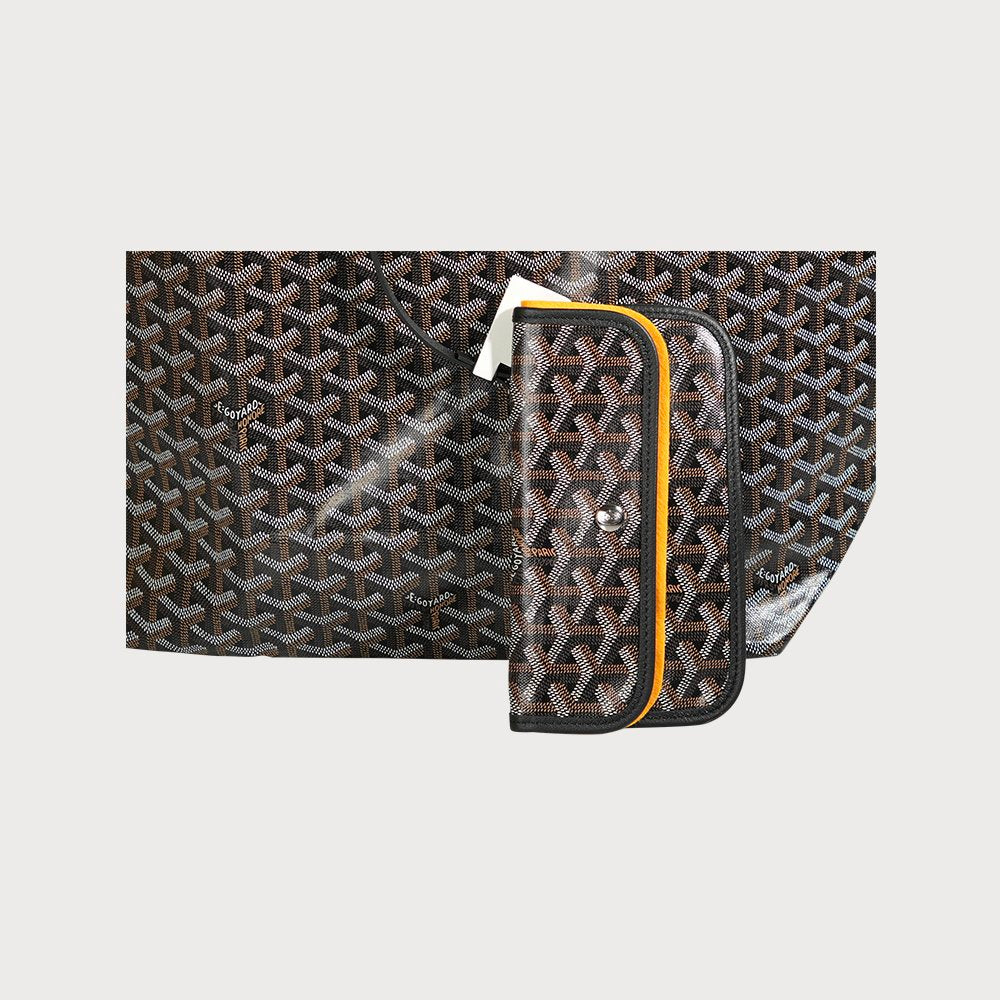Goyard Saint Louis Pm In Black - view 6