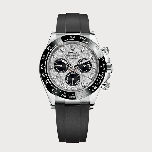 Rolex Daytona Meteorite In White Gold On Oysterflex