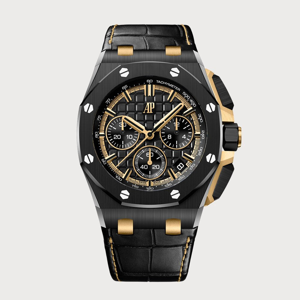 Audemars Piguet Royal Oak Offshore Chronograph Black Ceramic With Méga Tapisserie Dial