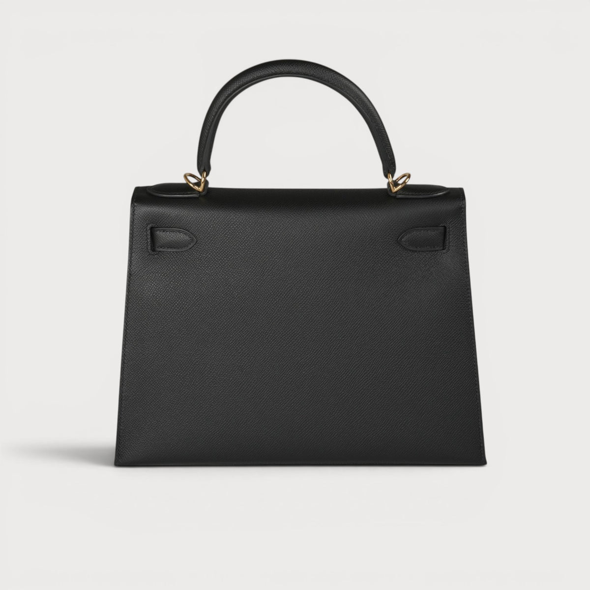 Hermes Kelly 28 Black Ghw Epsom