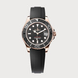 Yacht-Master 37 In Rose Gold On Oysterflex