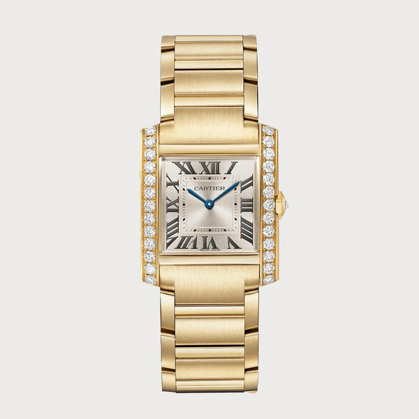 Cartier Tank Française Medium Diamond Set In Yellow Gold