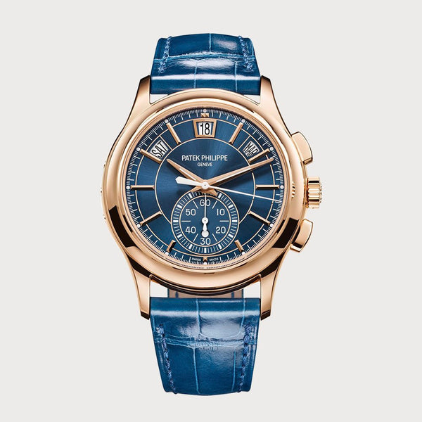 Patek Philippe Flyback Chronograph Annual Calendar With Blue Dial In Rose Gold