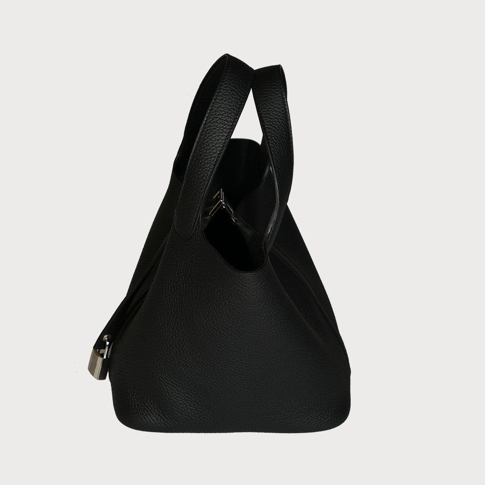 Hermès Picotin Lock 18 Black With Palladium Hardware In Taurillon Clemmence - view 9