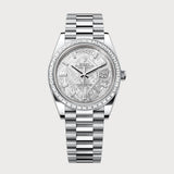 Day-Date 40 Meteorite Baguette Dial With Baguette Diamond Bezel In Platinum