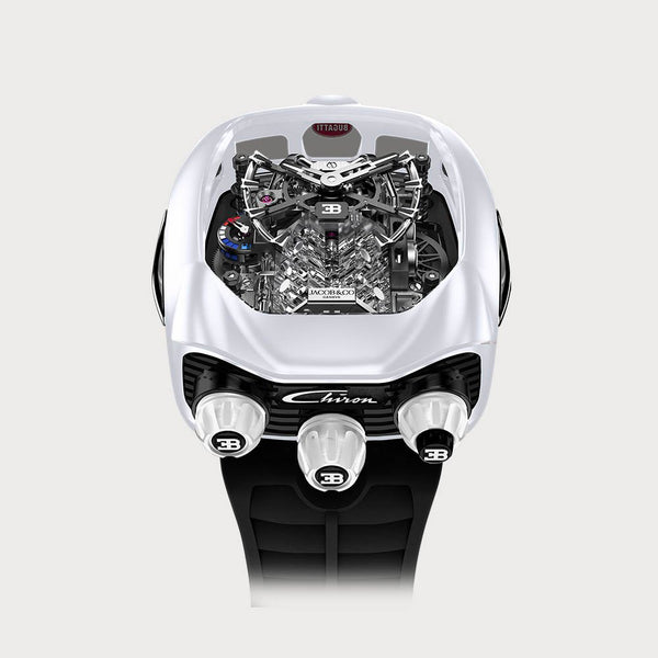 Jacob & Co Bugatti Chiron Titanium And White Ceramic Coating